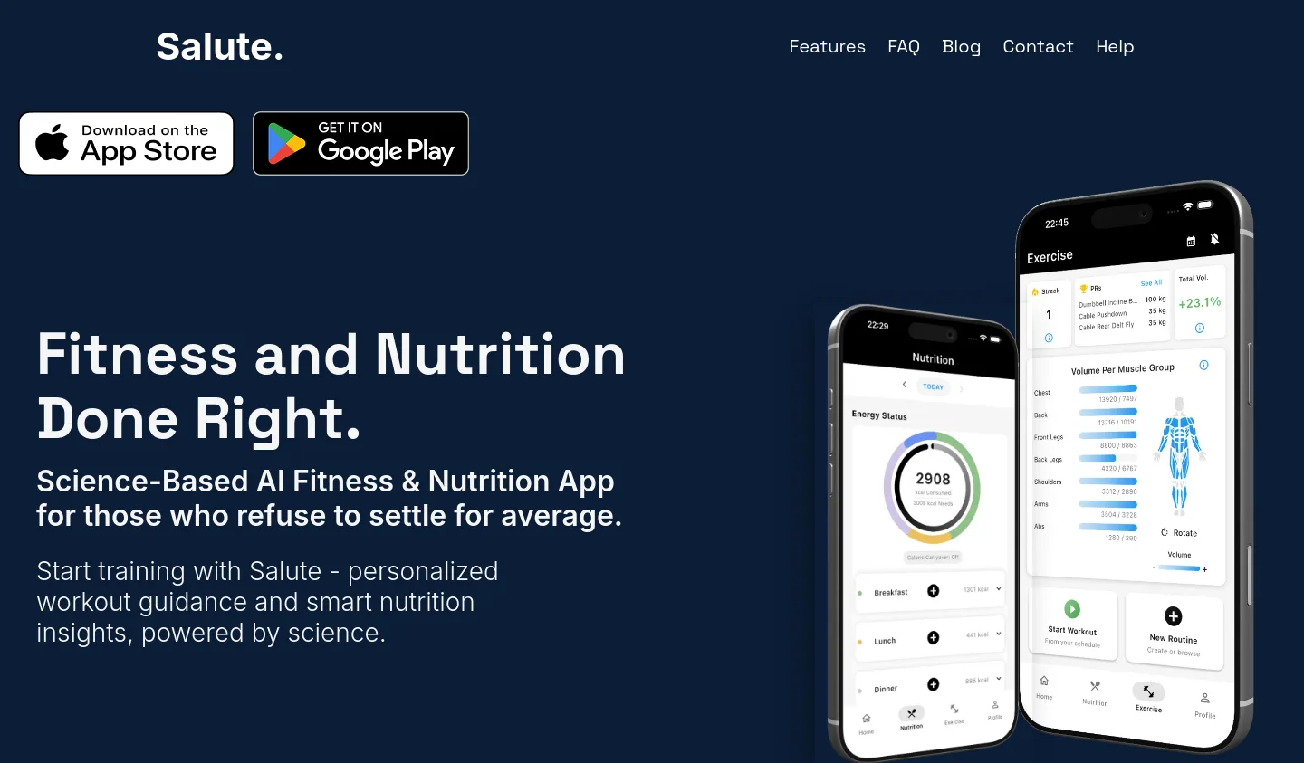 trysalute.com — a measured funnel
