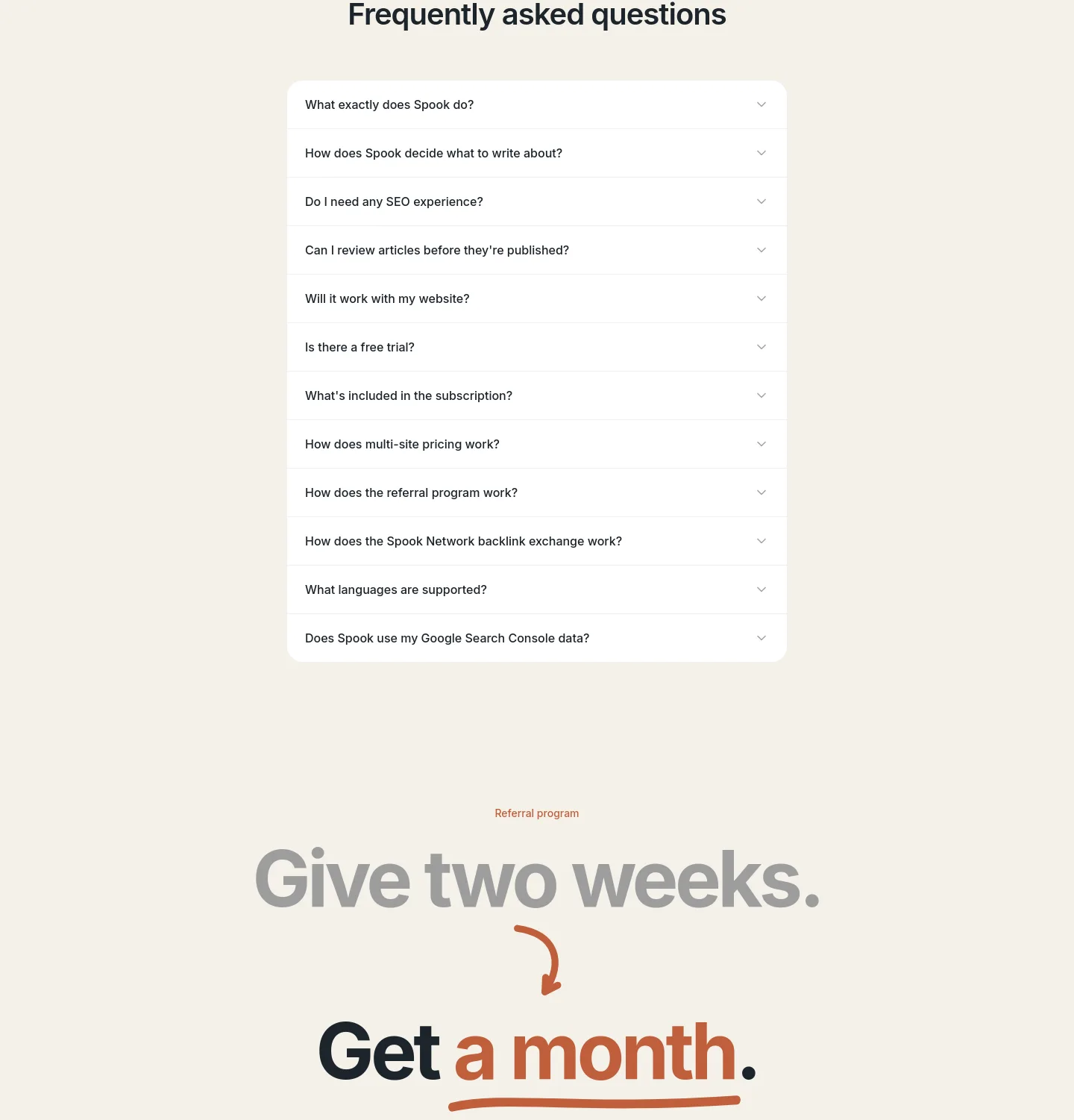 tryspook.com — FAQ