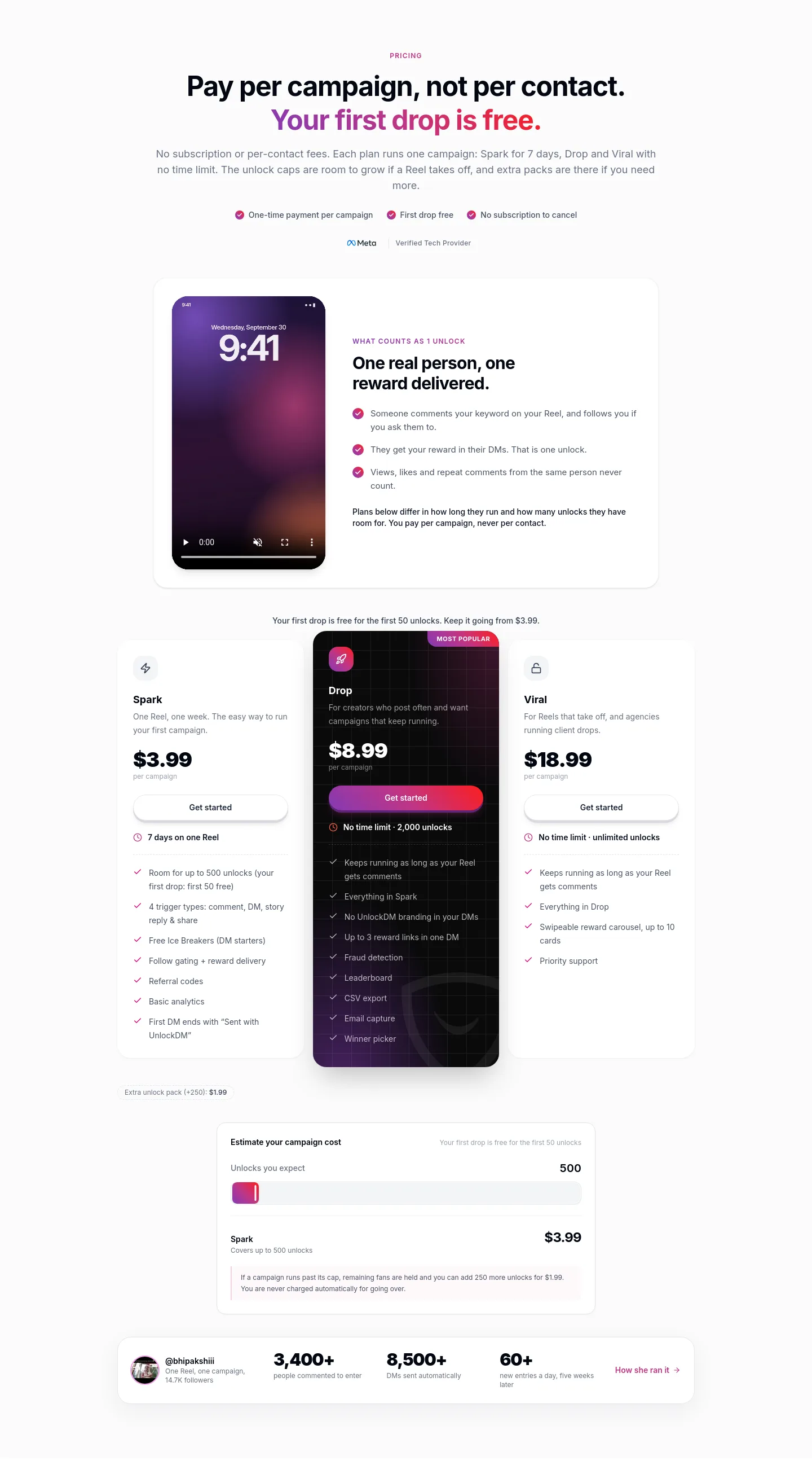 tryunlockdm.com — Features