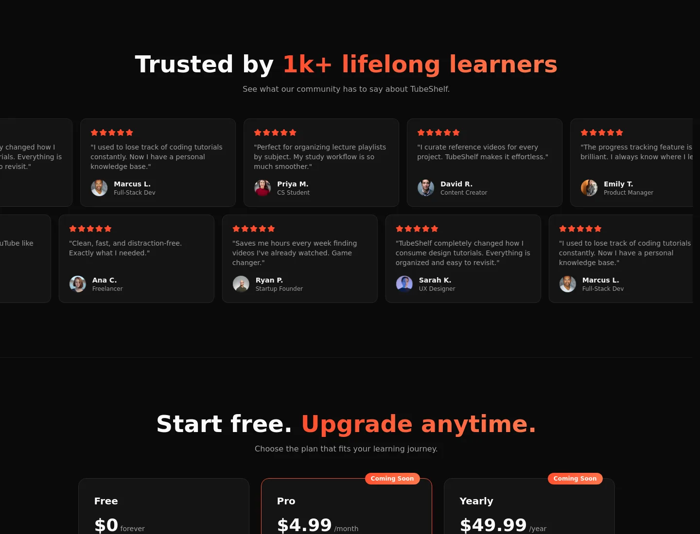 tubeshelf.app — Logo Wall