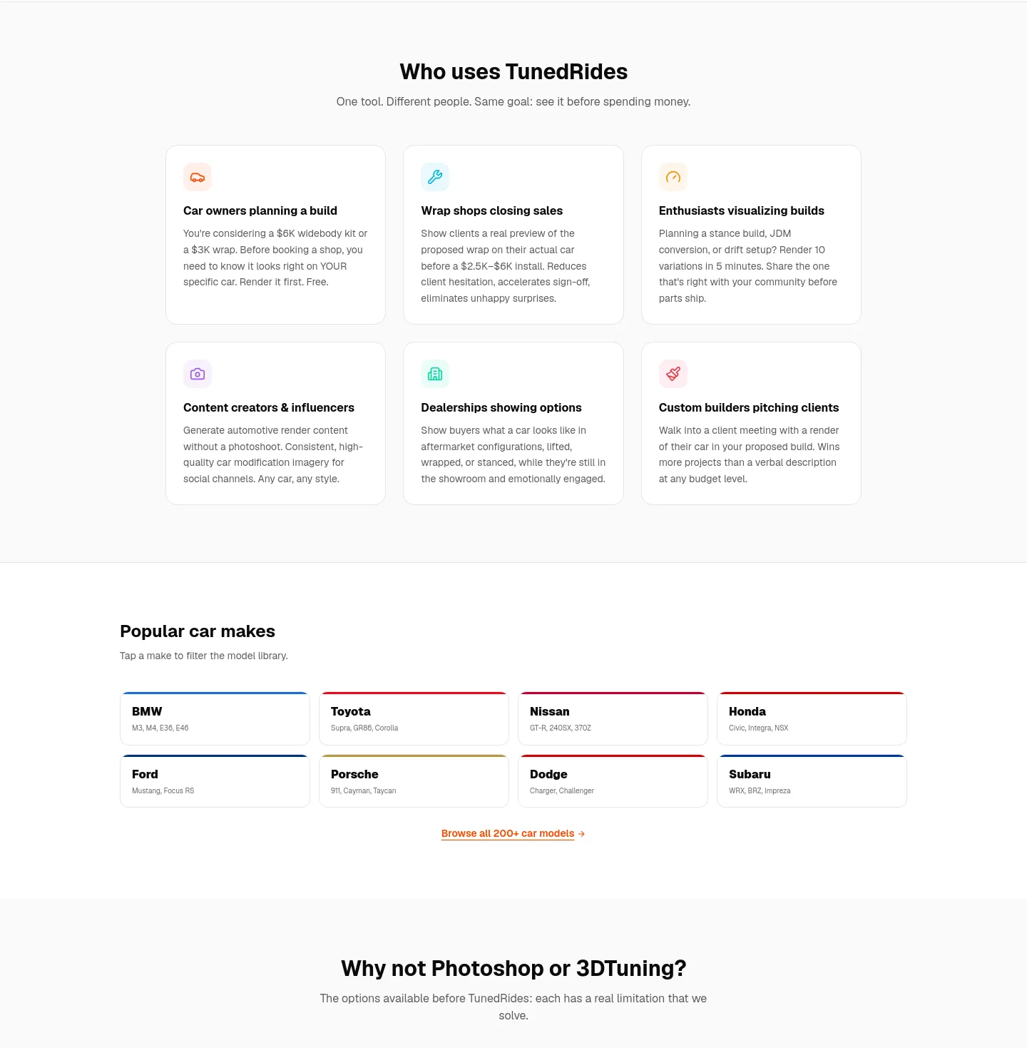 tunedrides.com — Pricing