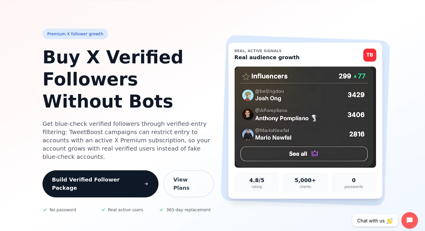 tweetboost.ai Hero section