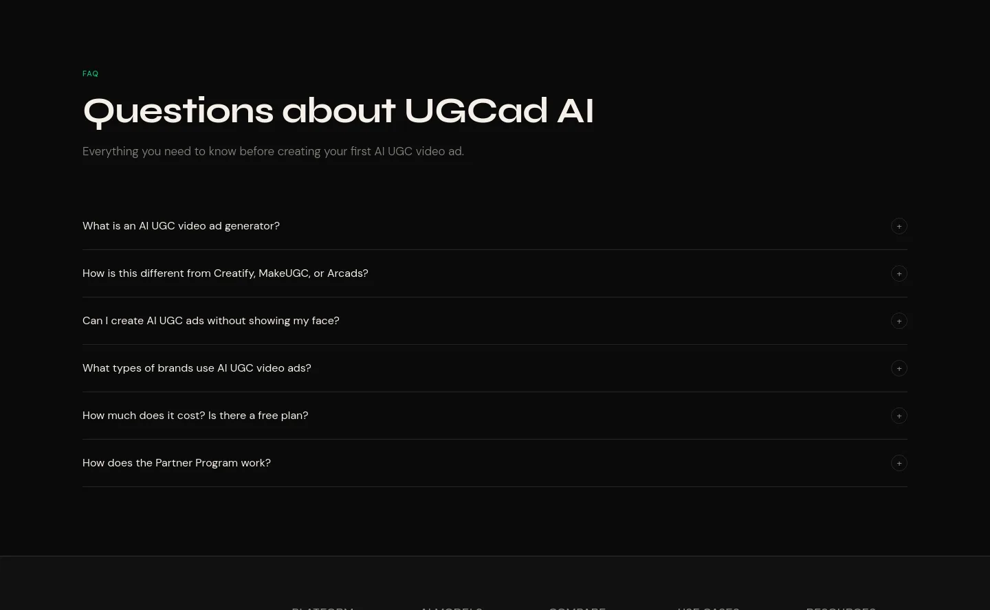 ugcad.ai — FAQ
