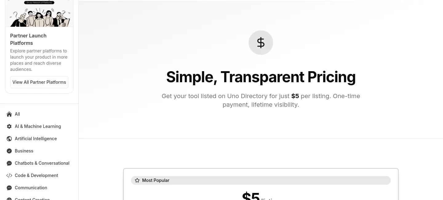 uno.directory — Hero