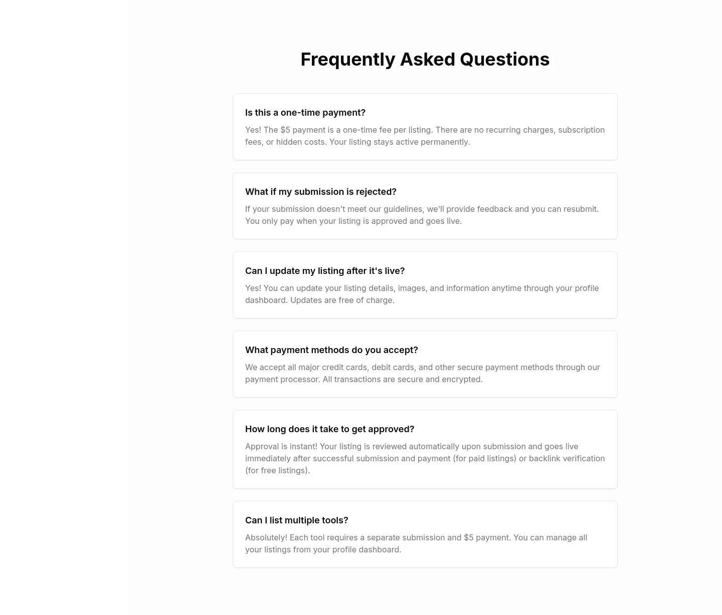 uno.directory FAQ section