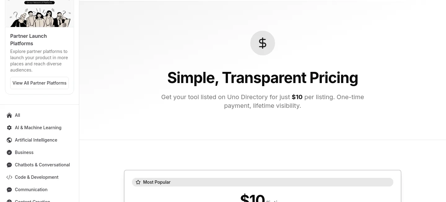 uno.directory — Hero