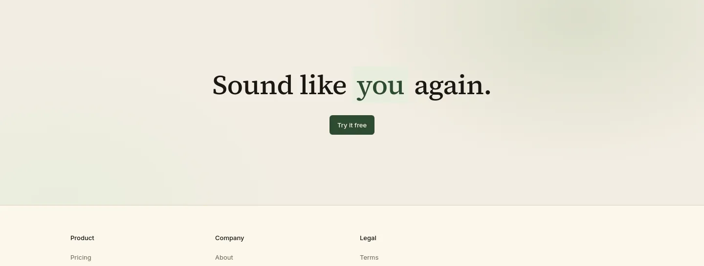 unslopai.com — CTA