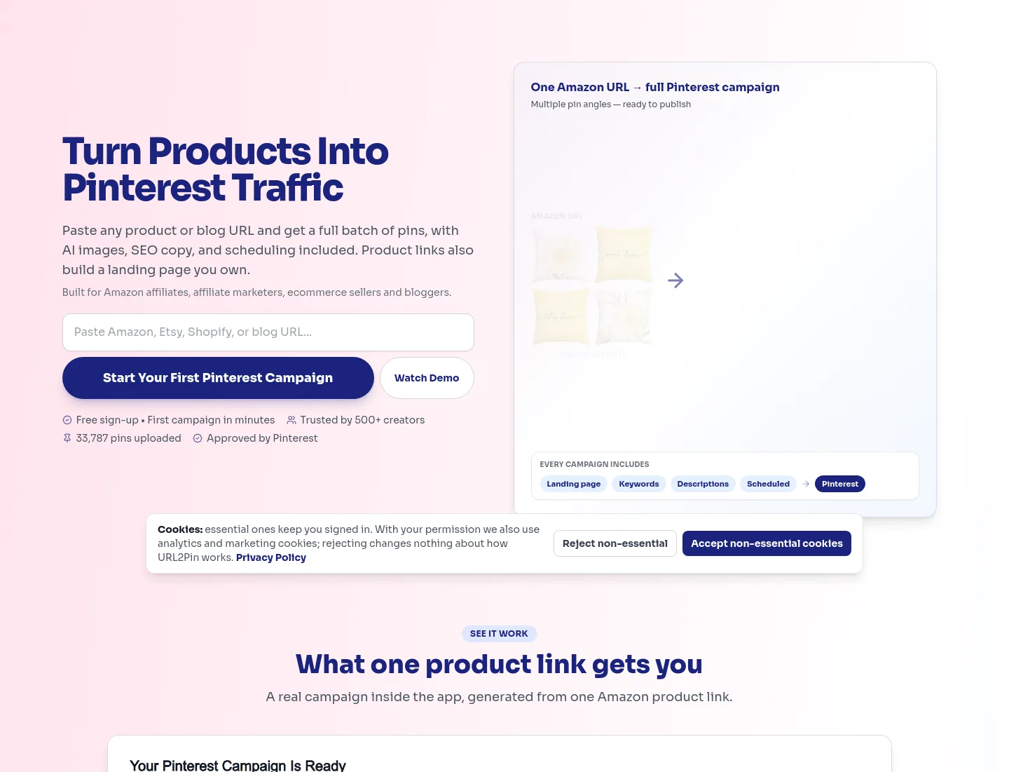 url2pin.com — Hero