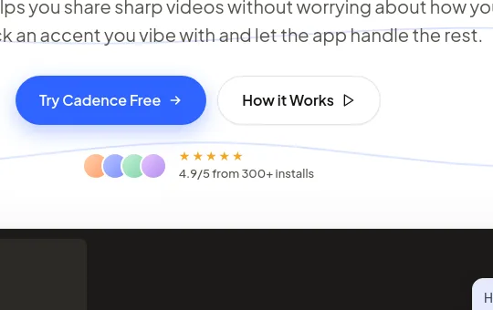 Rating element from usecadence.co
