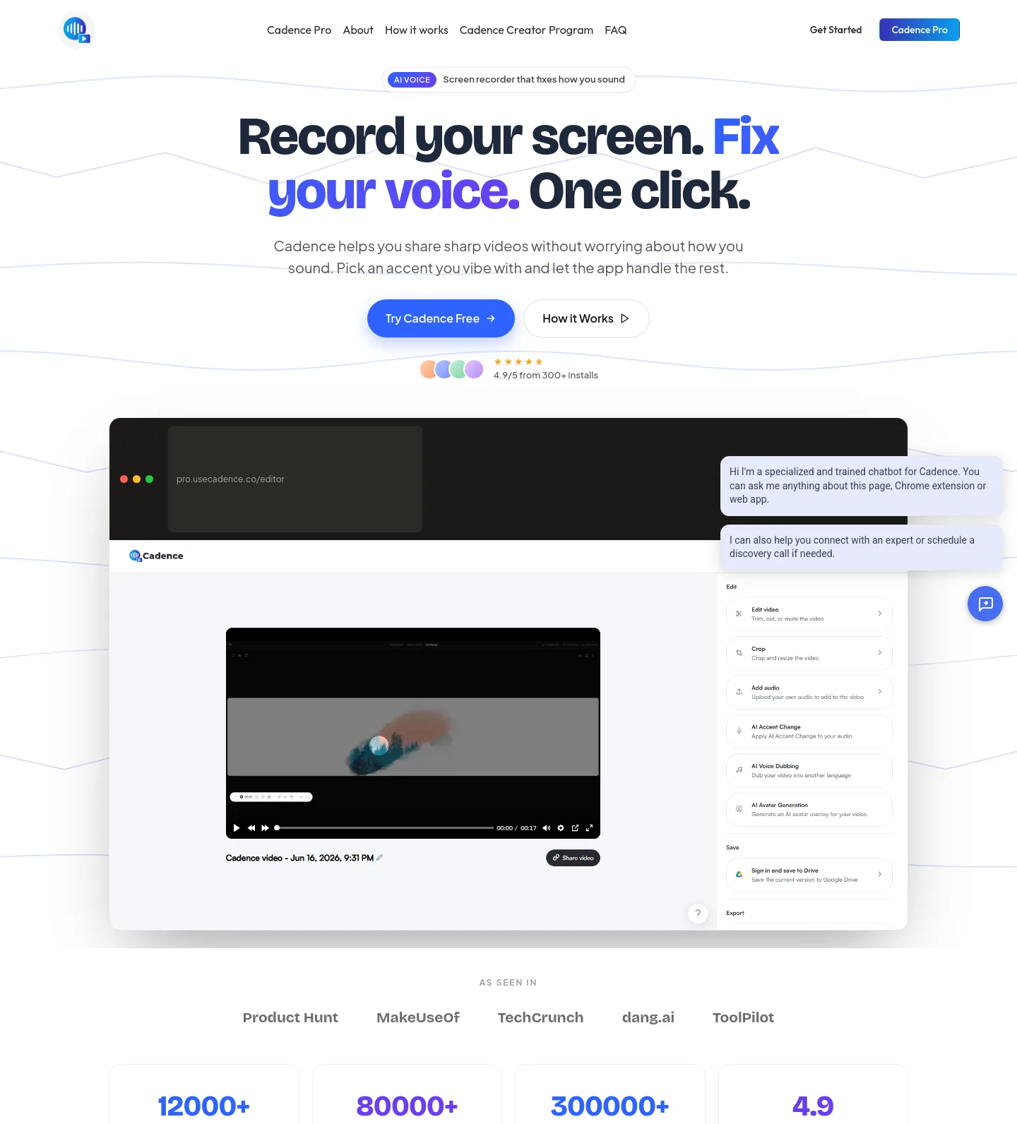 usecadence.co — a measured funnel