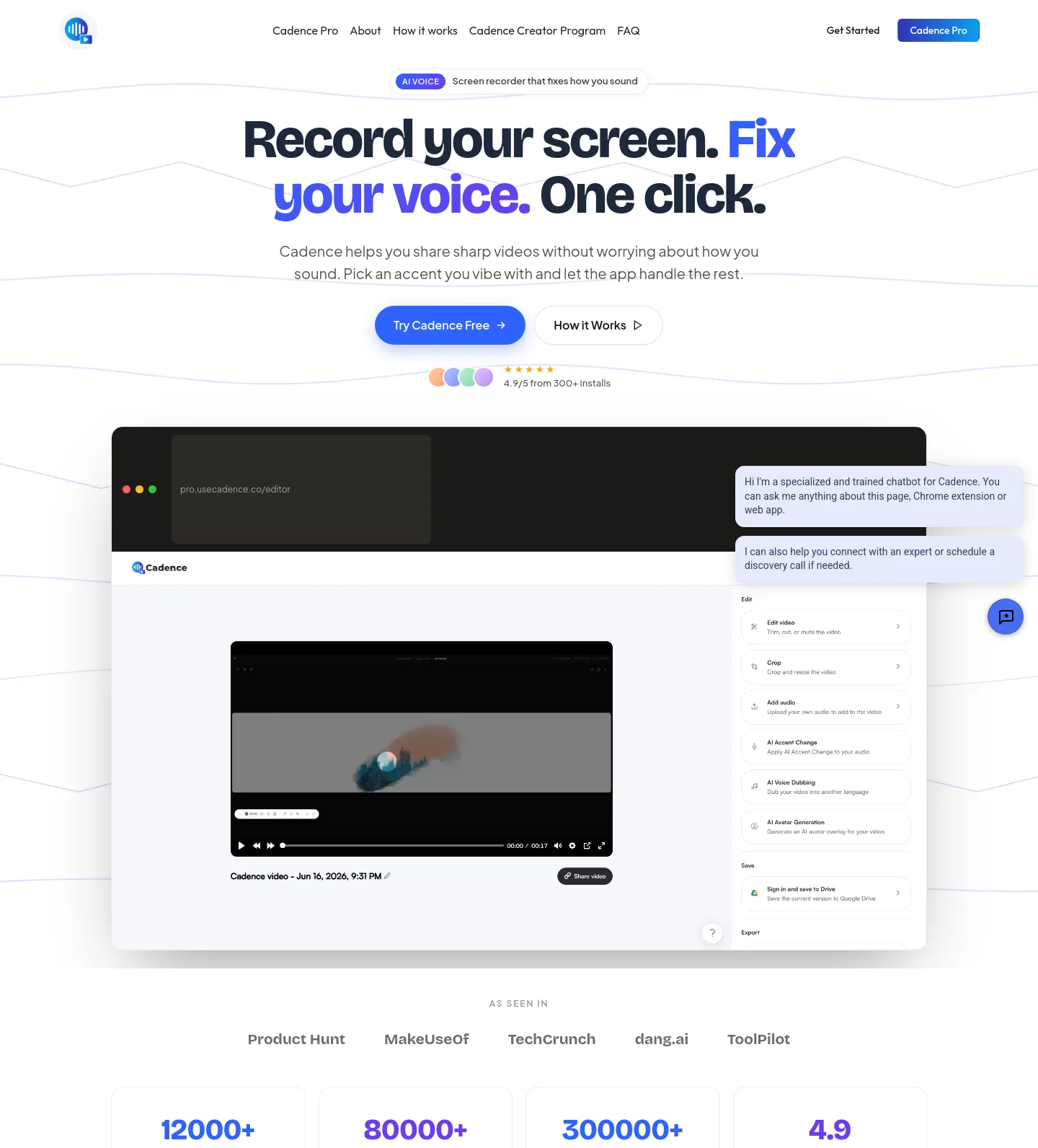usecadence.co — a measured funnel