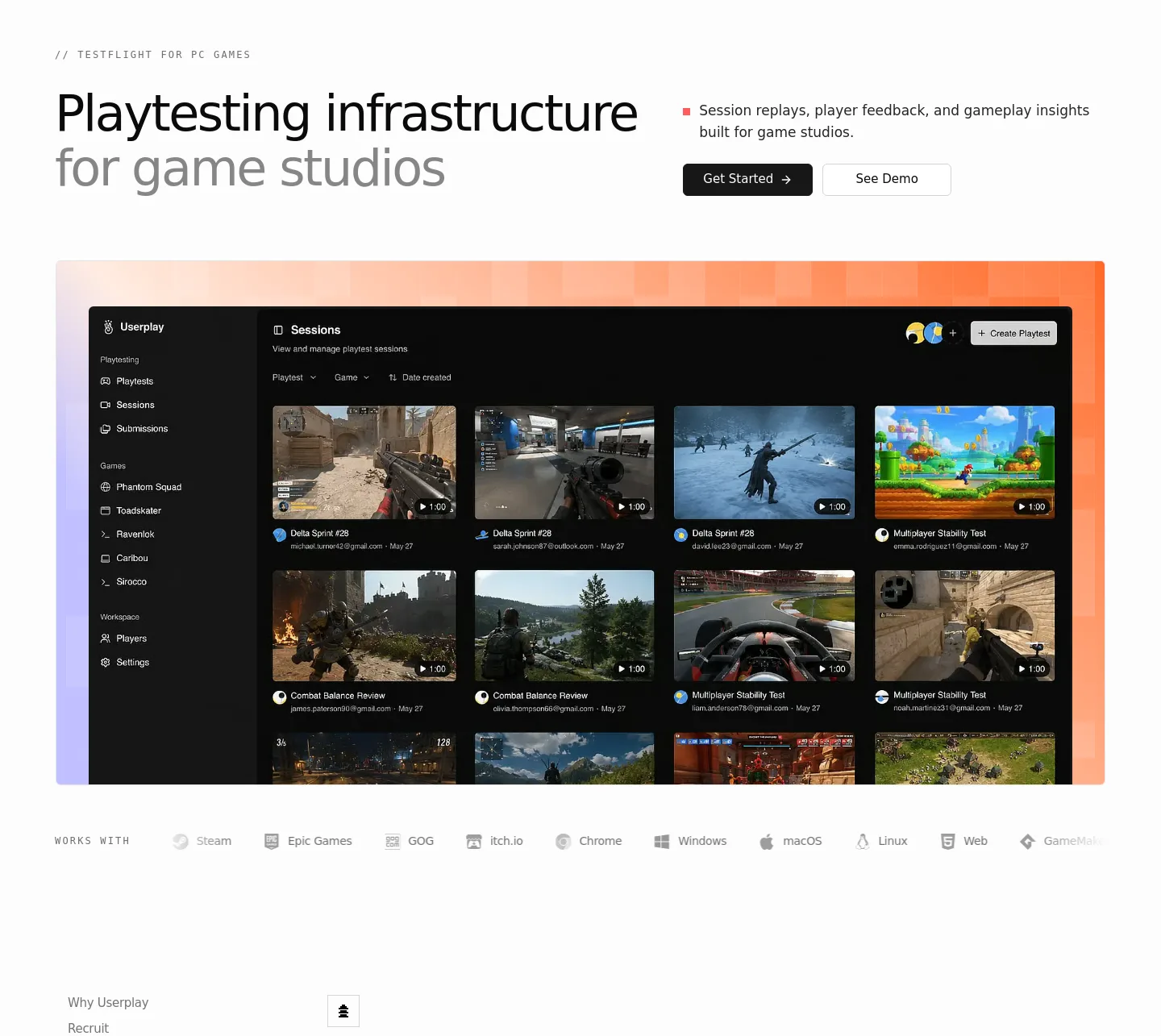 userplay.io — Hero