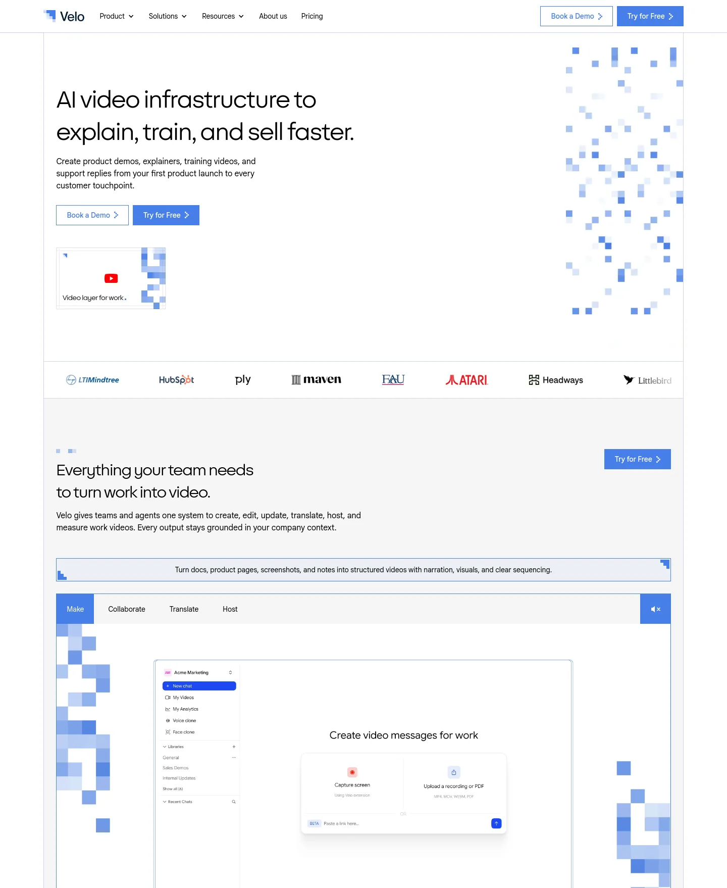 usevelo.ai — a measured funnel