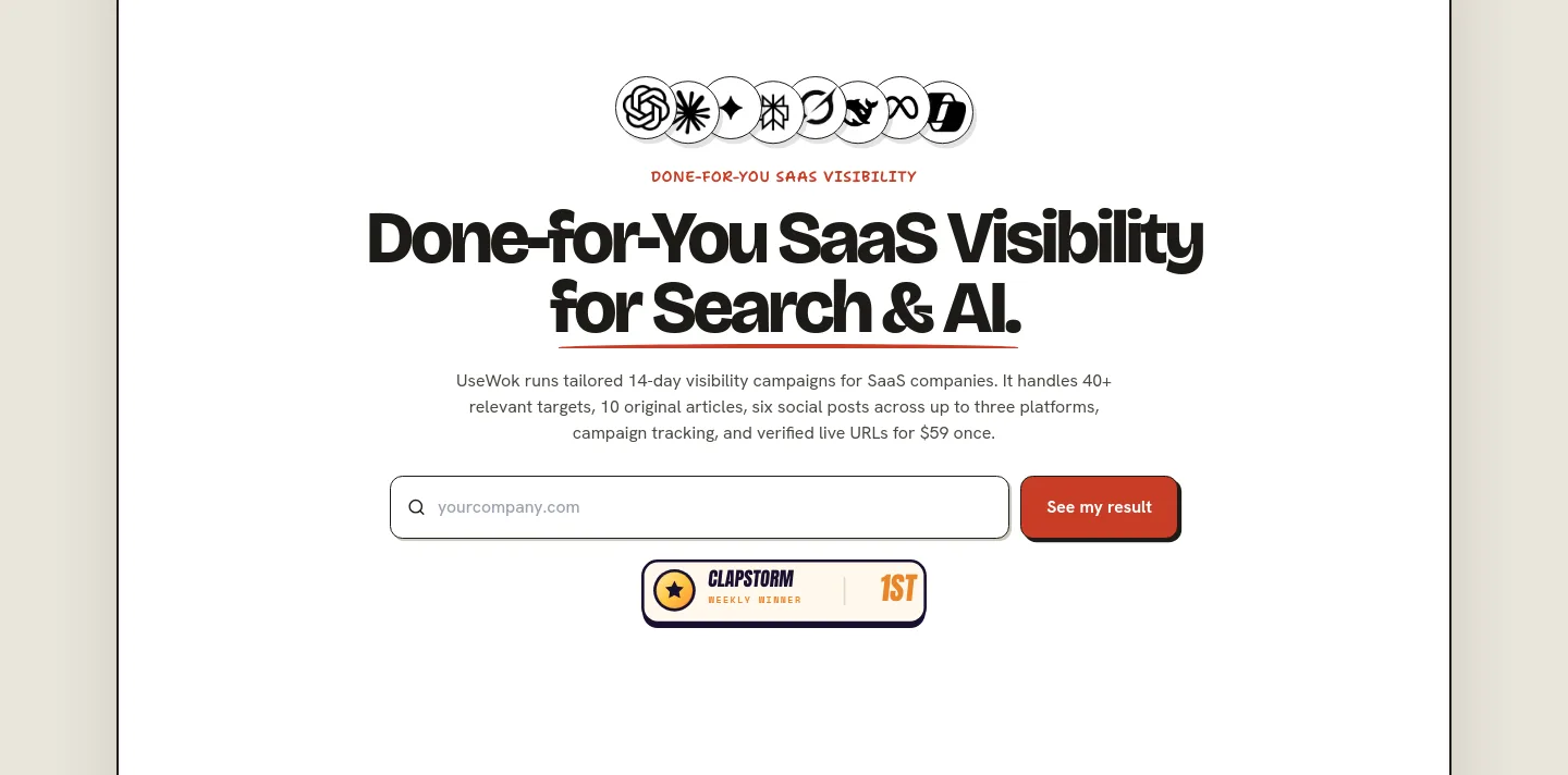 usewok.com Hero section
