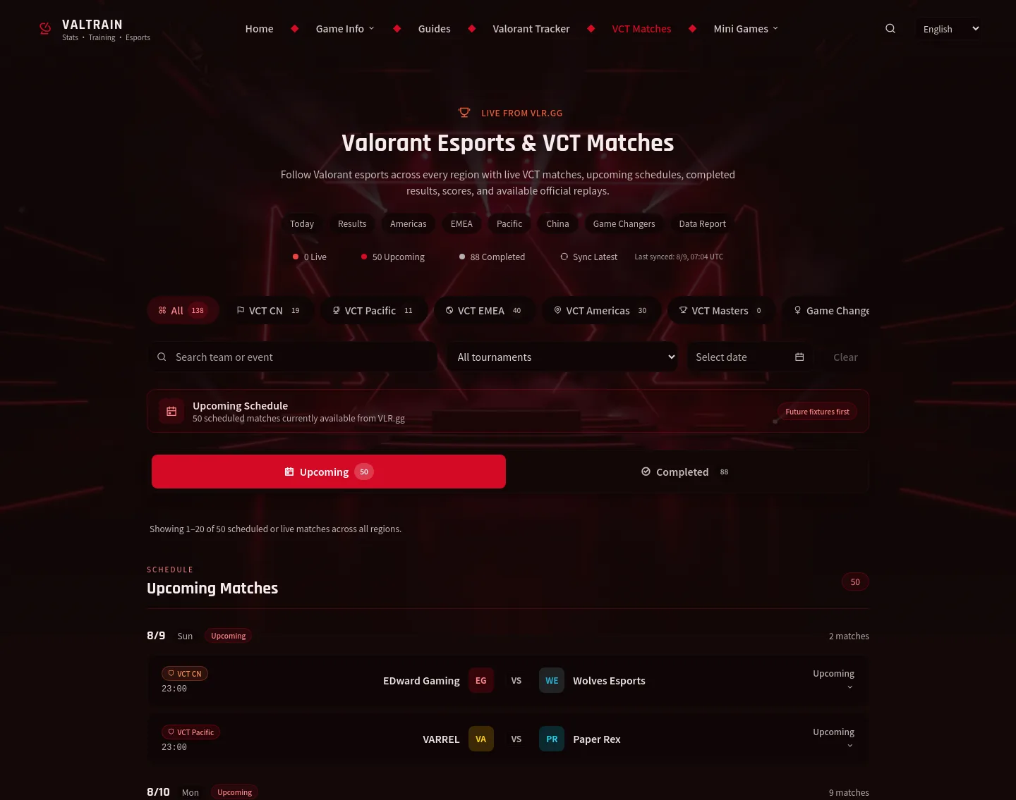 valoranttracker.net — a measured funnel