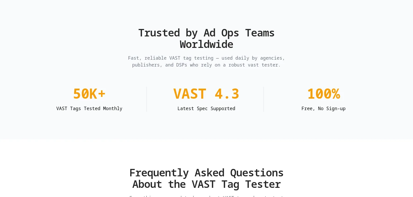 vast-tag-tester.online — a real Logo Wall section