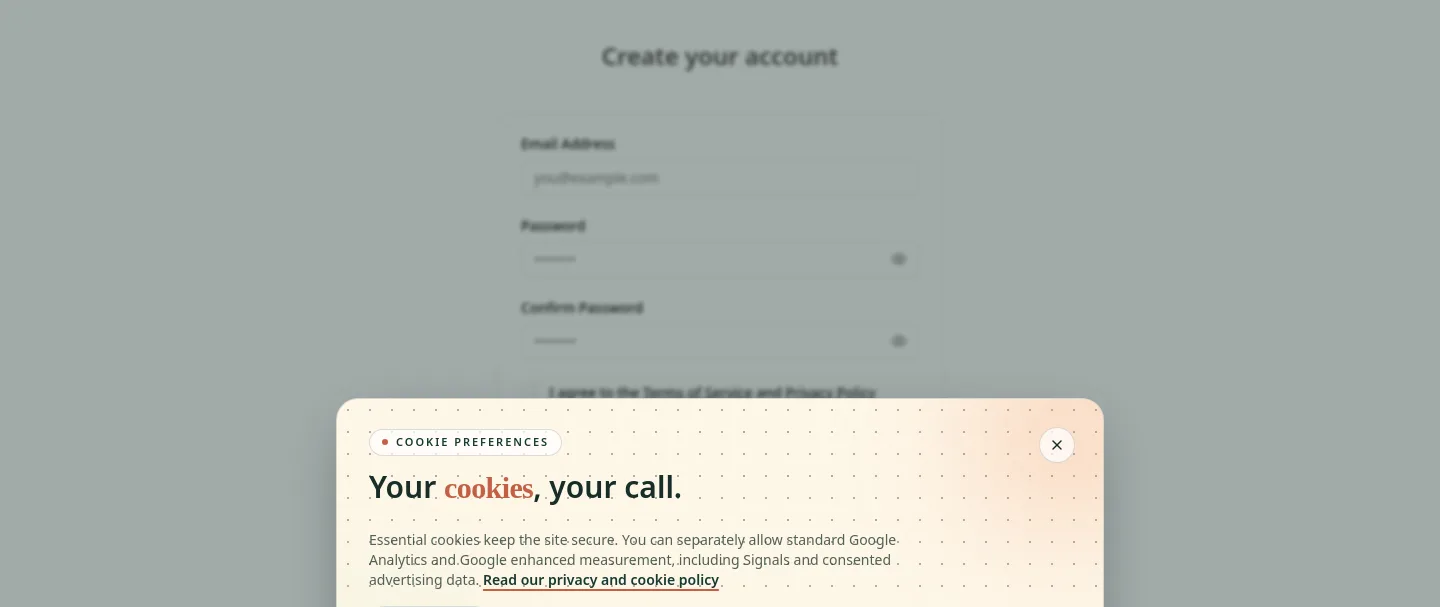 vat-engine.app — a real Email Capture section