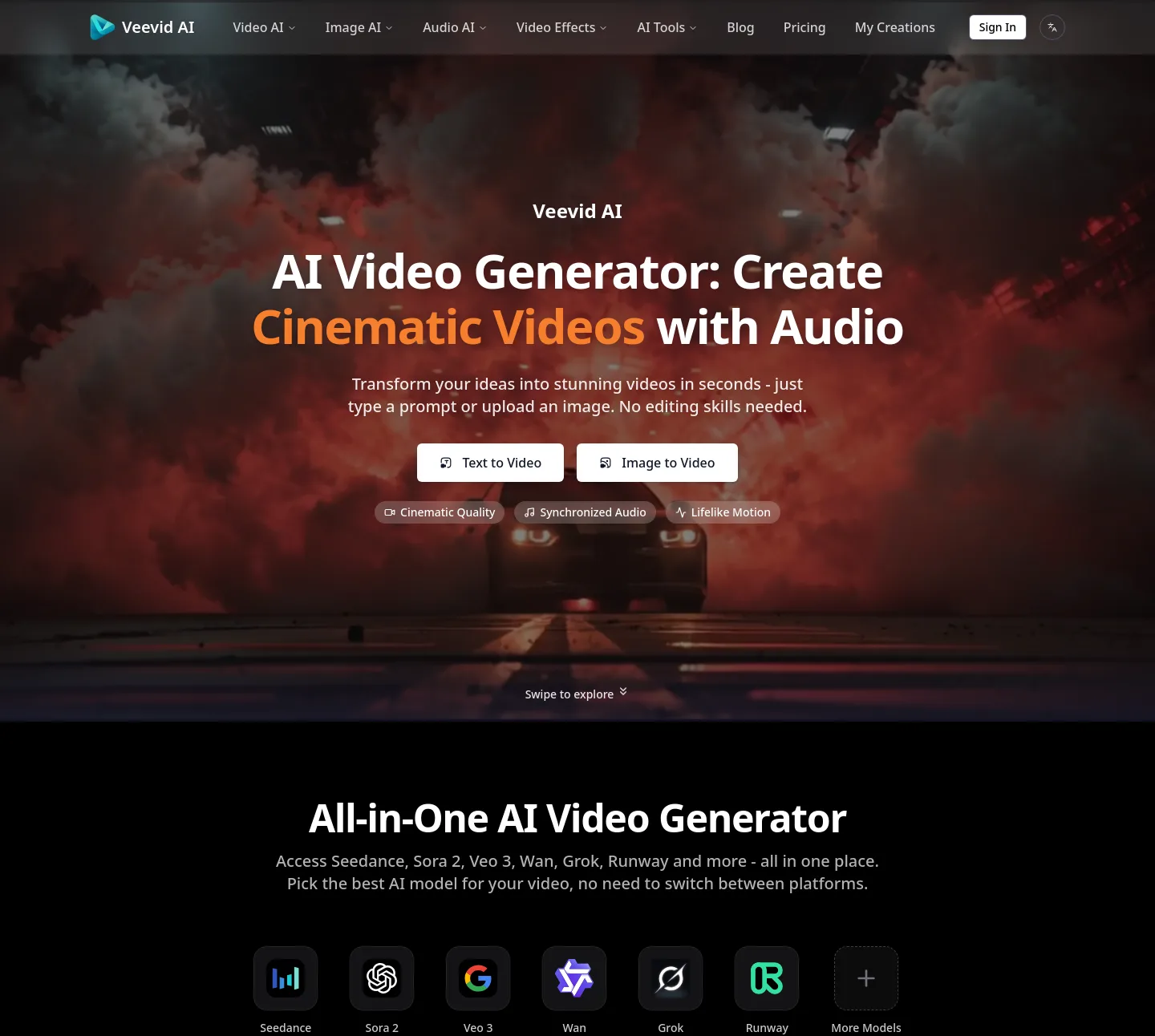 veevid.ai — Hero