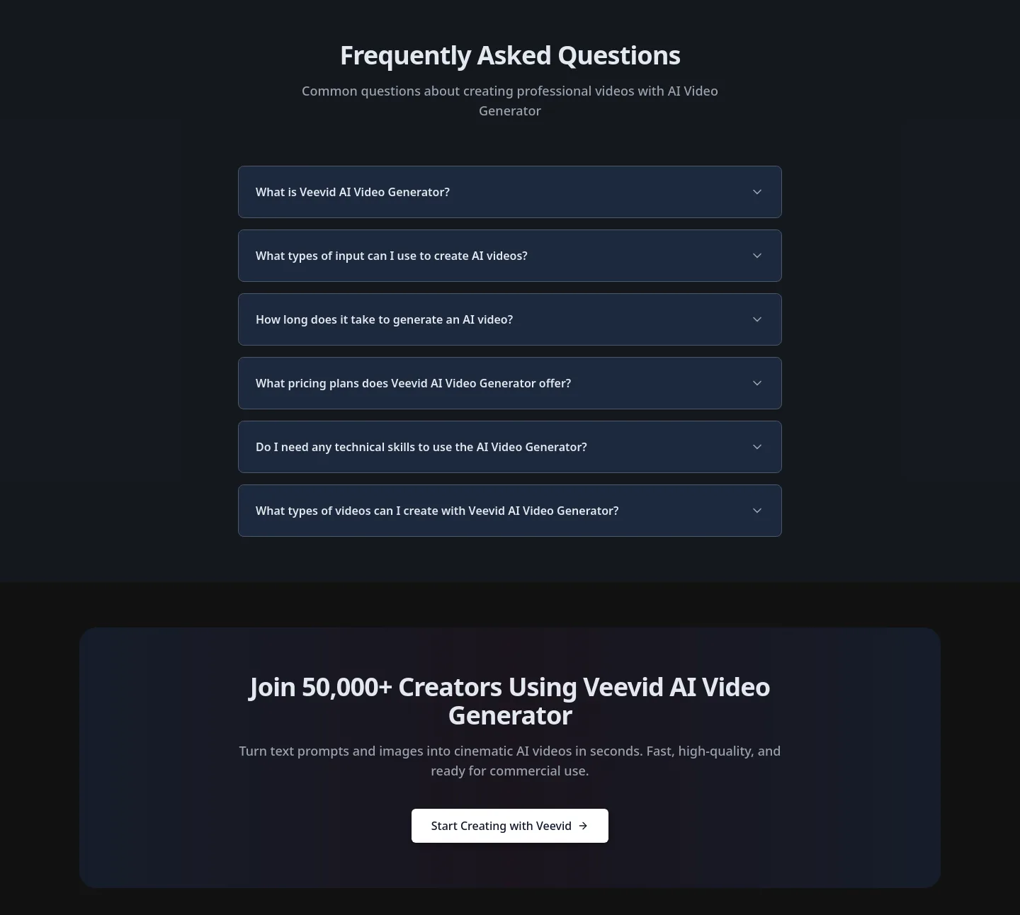 veevid.ai — FAQ