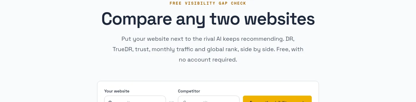verifieddr.com Hero section