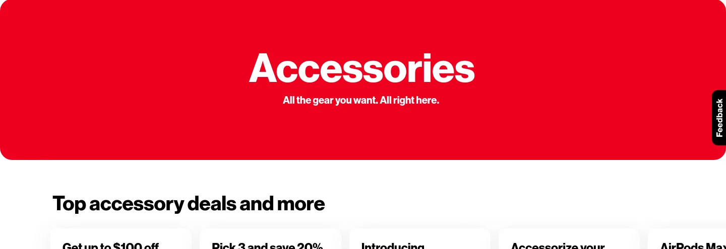 verizon.com Hero section