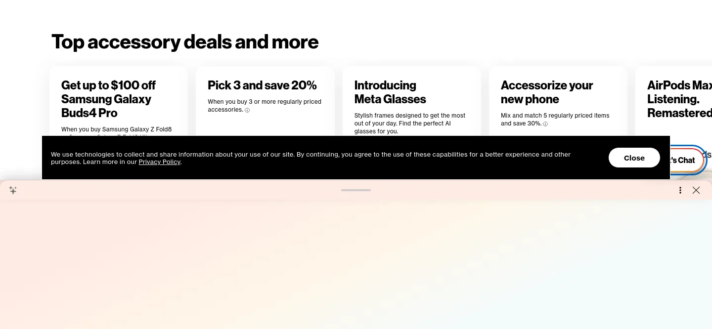 verizon.com Pricing section