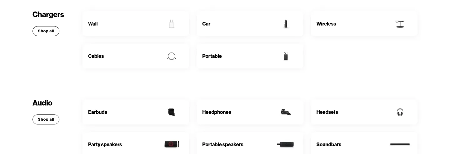 verizon.com — a real Logo Wall section