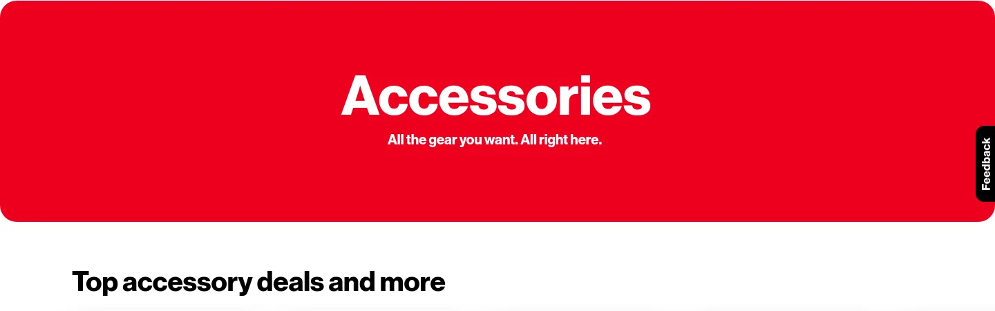 verizon.com Hero section