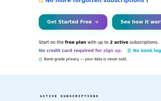No credit card element from vesperforge.app