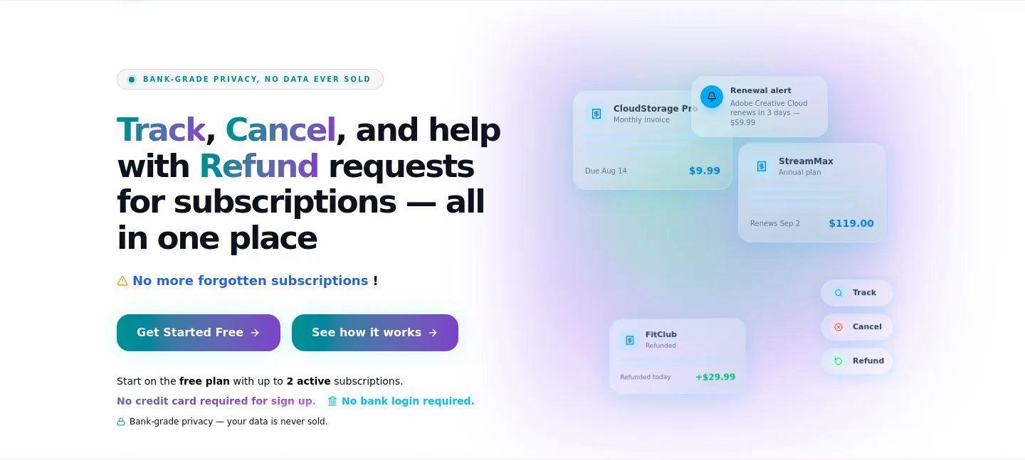 vesperforge.app Hero section