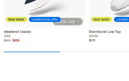 Price anchor element from vessi.com