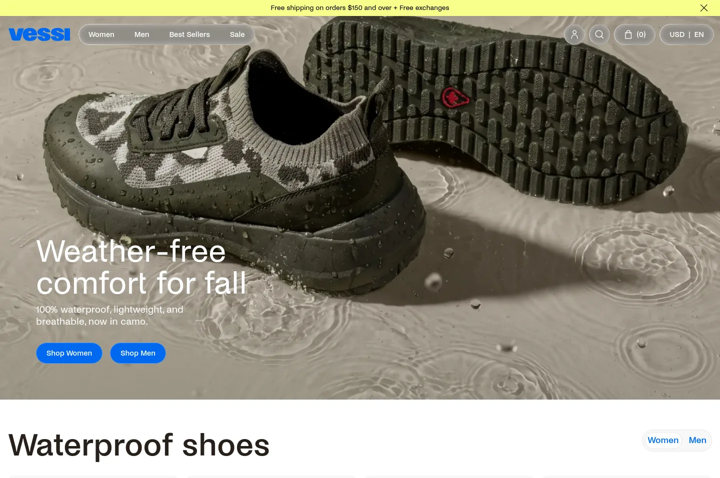 vessi.com — Hero