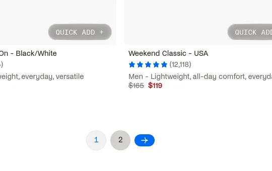 Price anchor element from vessi.com