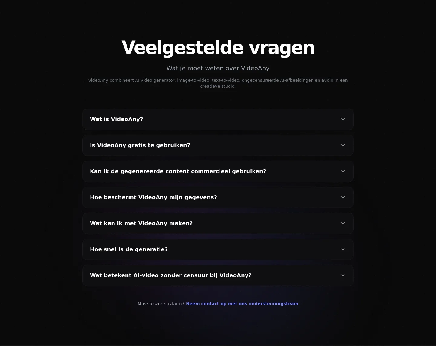 videoany.be Features section