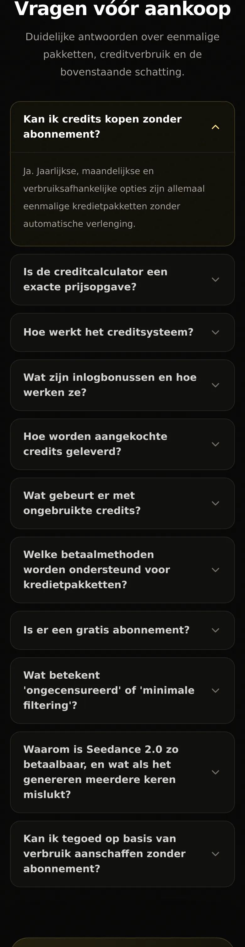 videoany.be FAQ section