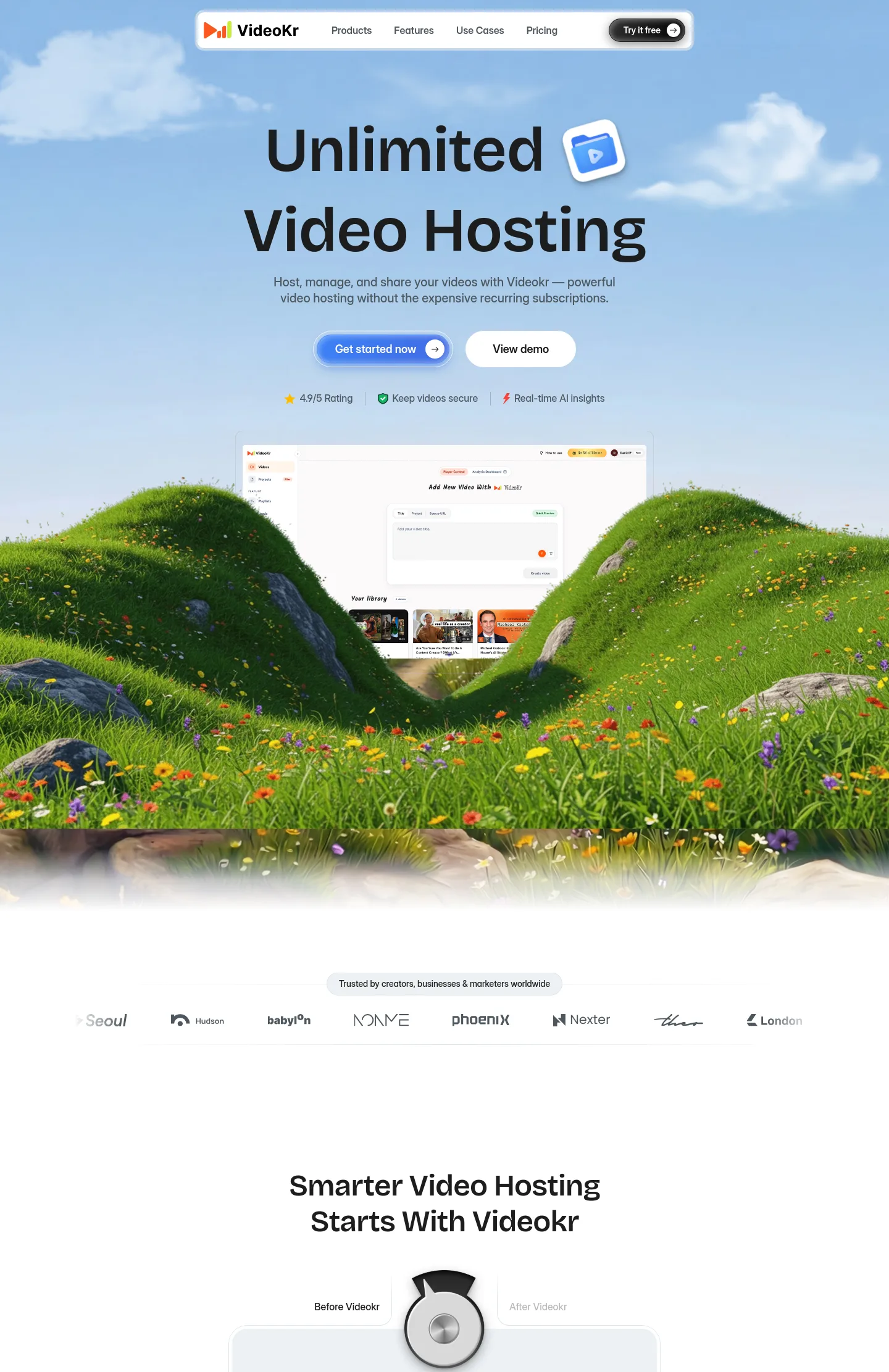 videokr.com — a measured funnel