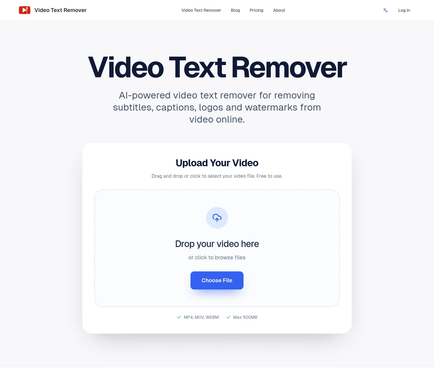 videotextremover.com — a measured funnel