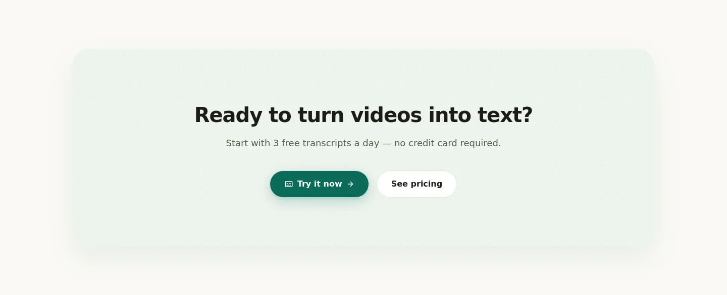 videotoscript.app — CTA
