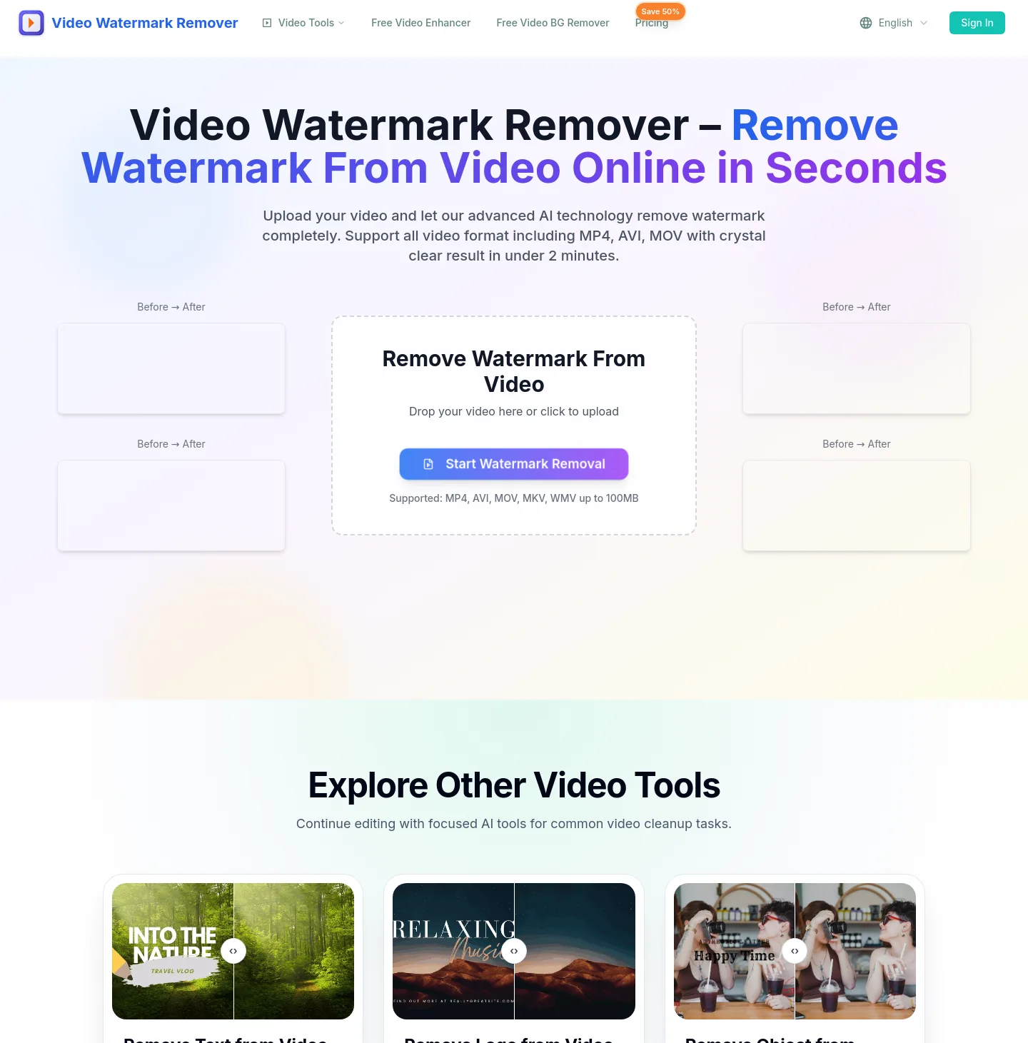 videowatermarkremover.org — a measured funnel