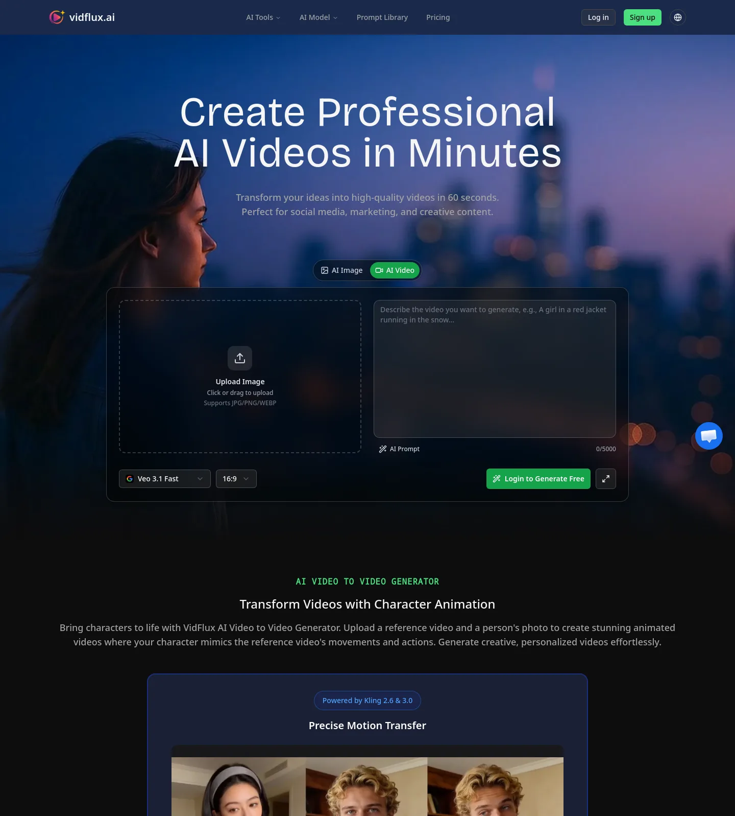 vidflux.ai — a measured funnel
