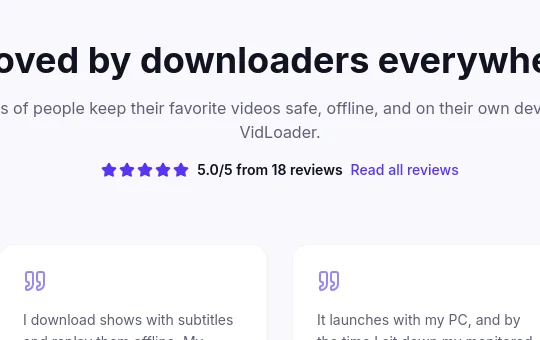 Rating element from vidloader.com