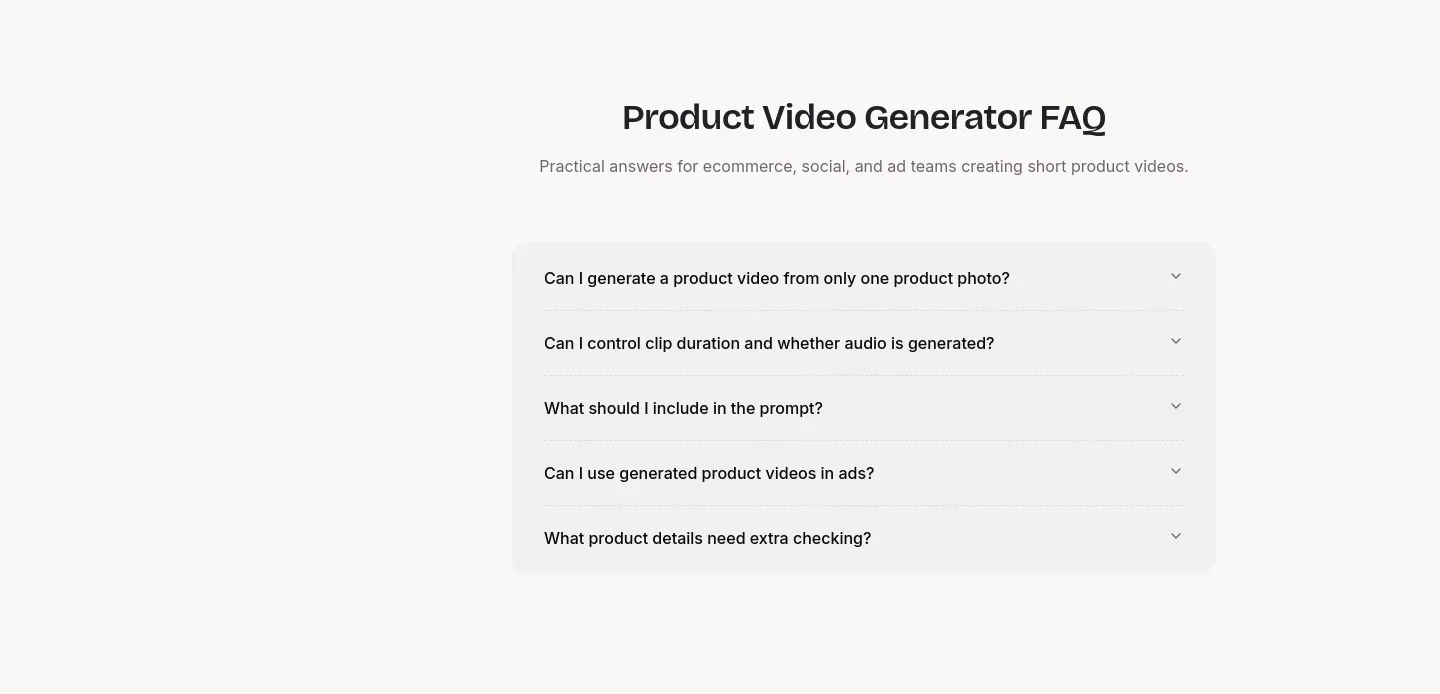 vidrush-ai.com FAQ section