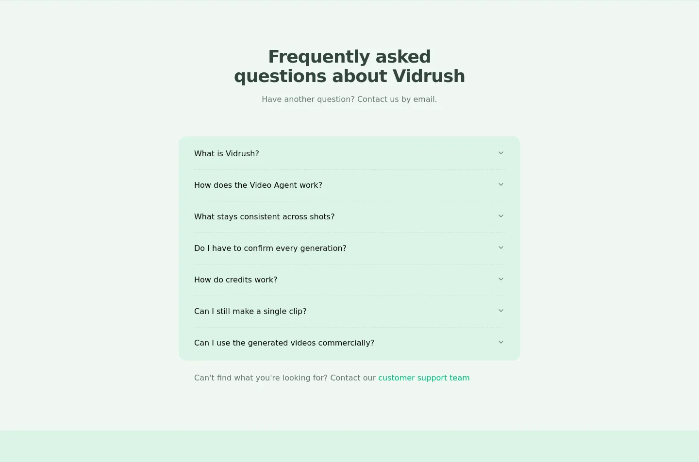 vidrush-ai.com — FAQ