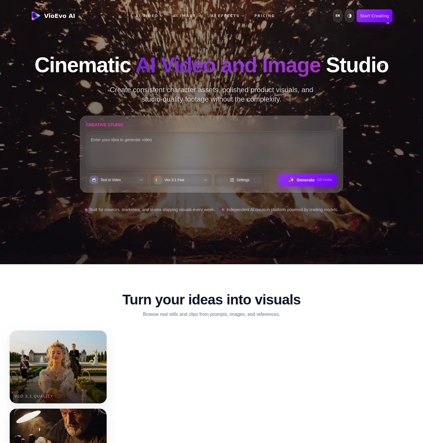 vioevo.com — a measured funnel
