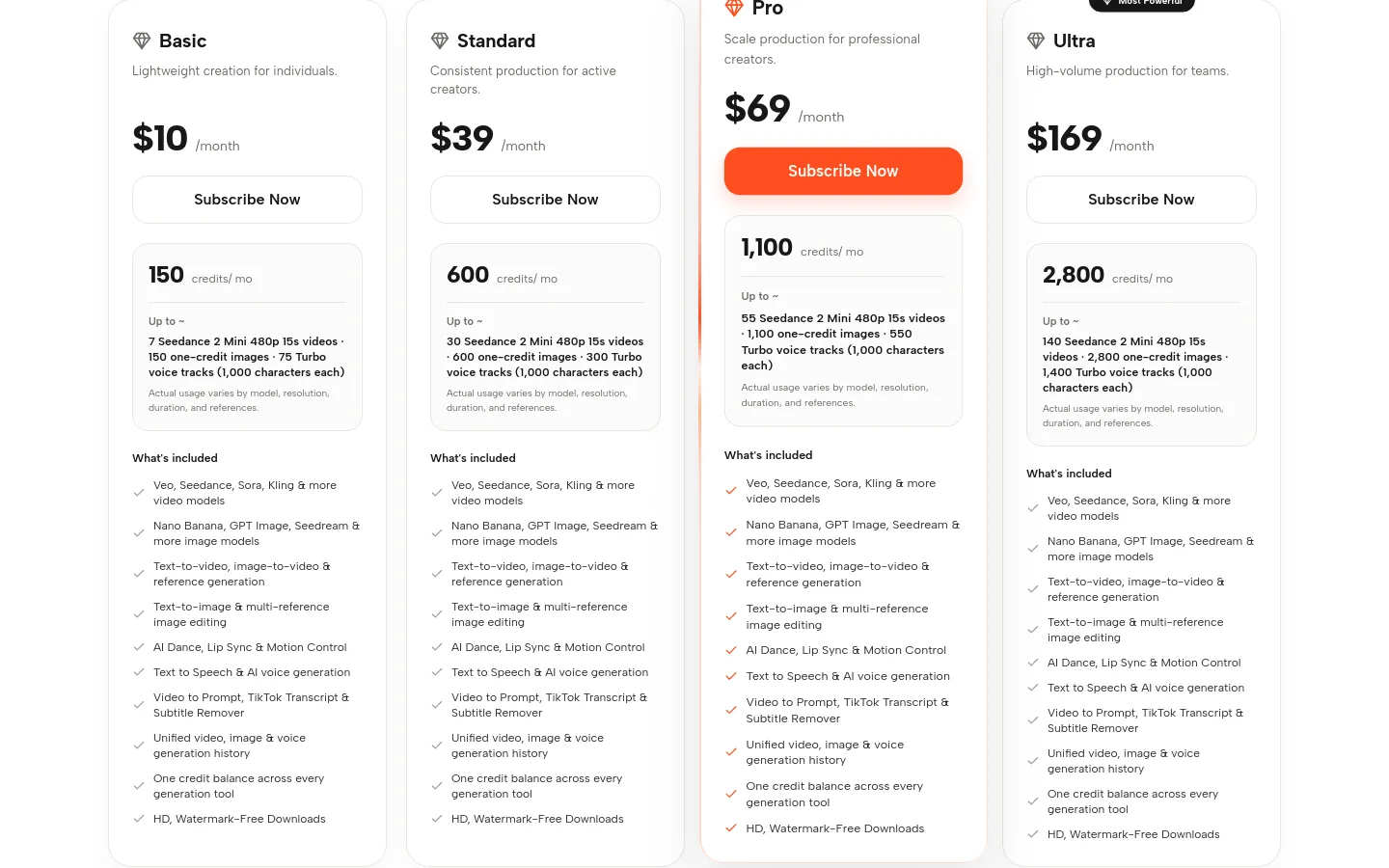viralclip.app — a real Features section