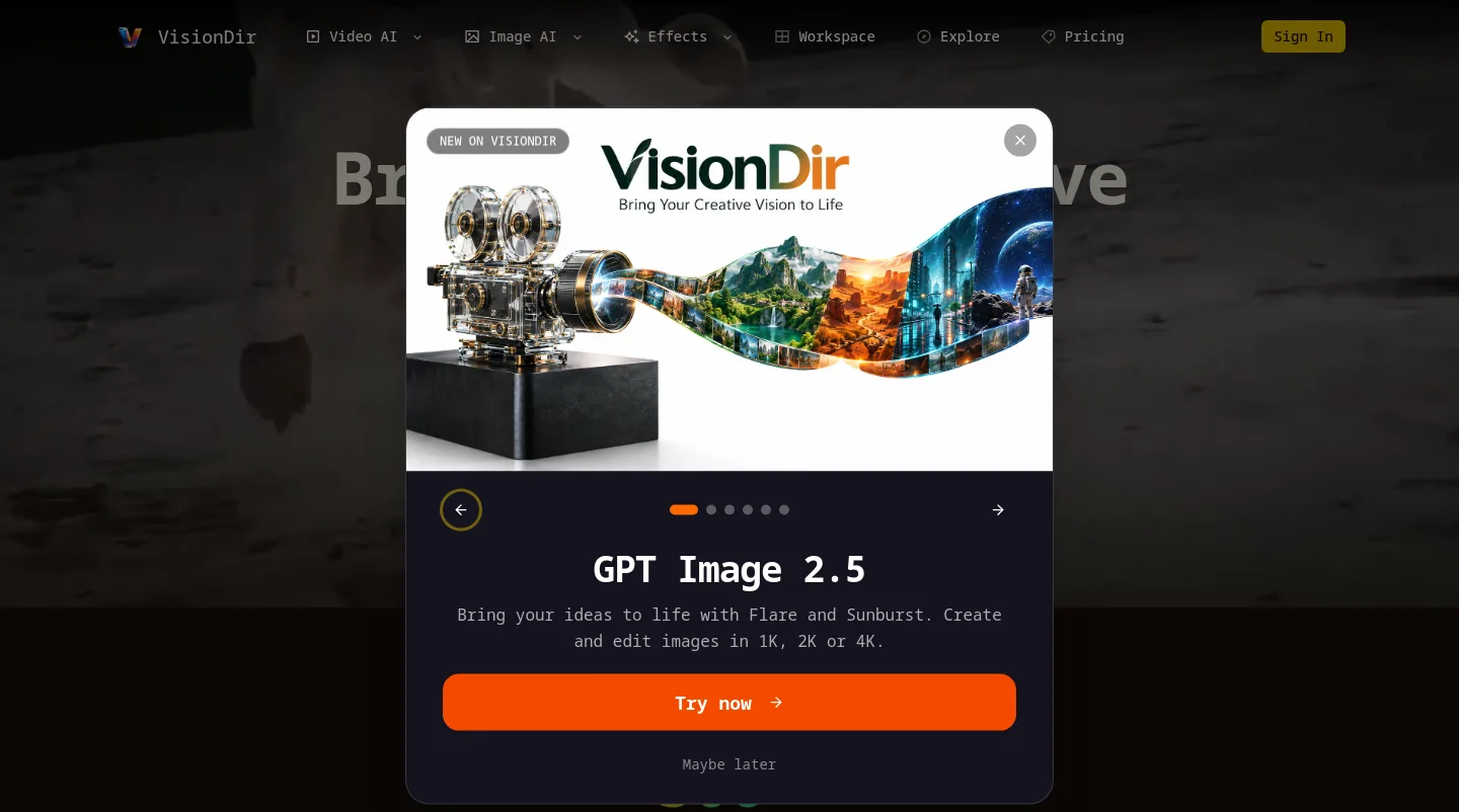 visiondir.com — Hero