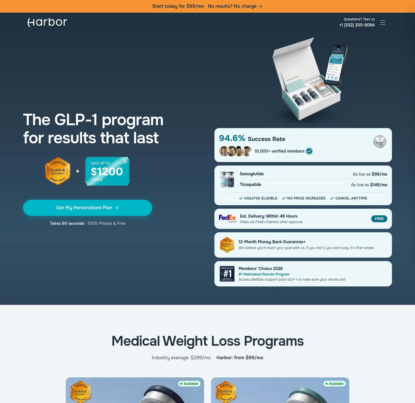 visitharbor.com — a measured funnel