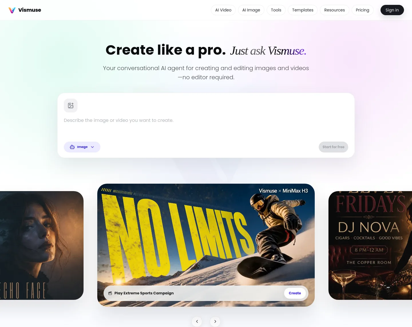 vismuse.com — Hero