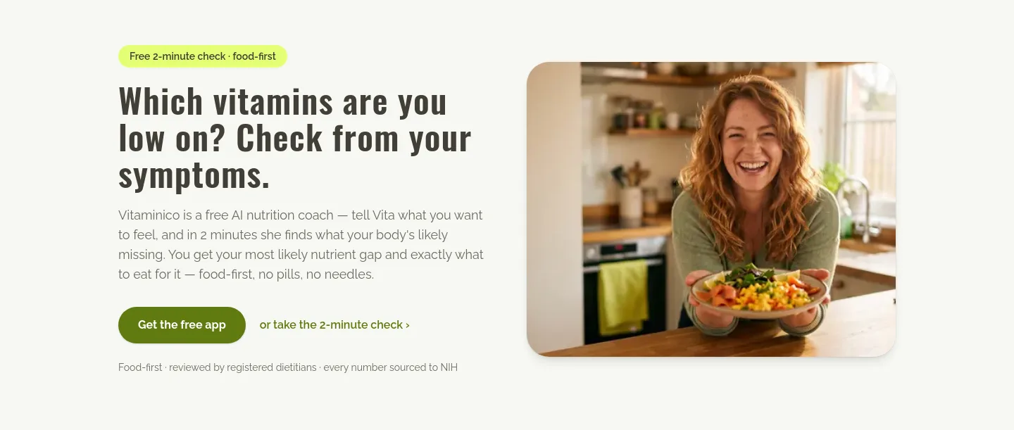 vitaminico.org — Hero