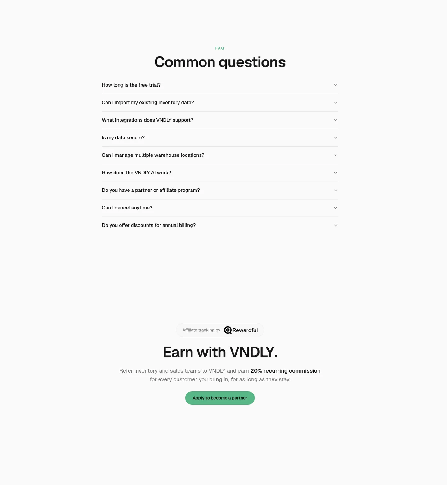 vndly.io FAQ section